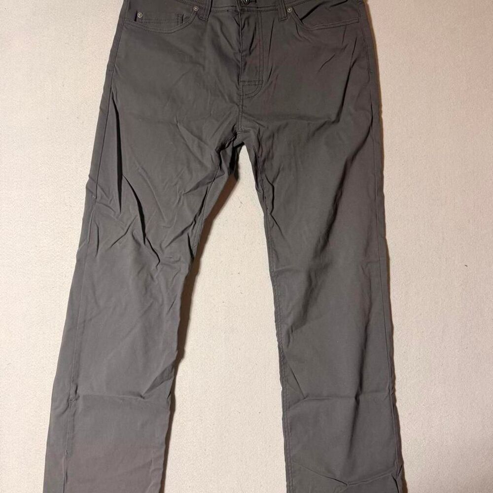 Prana Men's Grey and Black Trousers